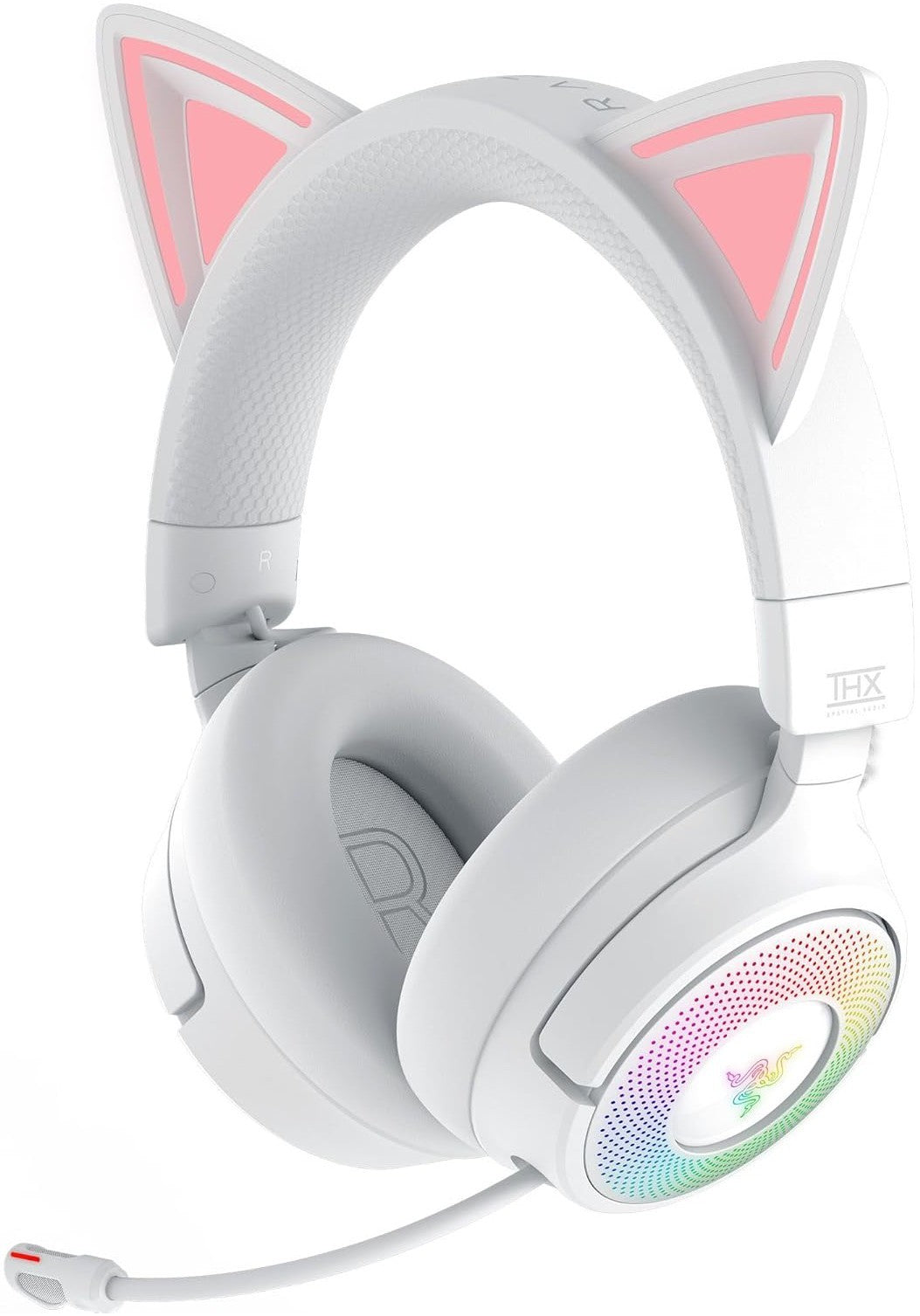 Razer Kraken Kitty V3 Pro Wireless RGB Headset with Kitty Ears - White Edition