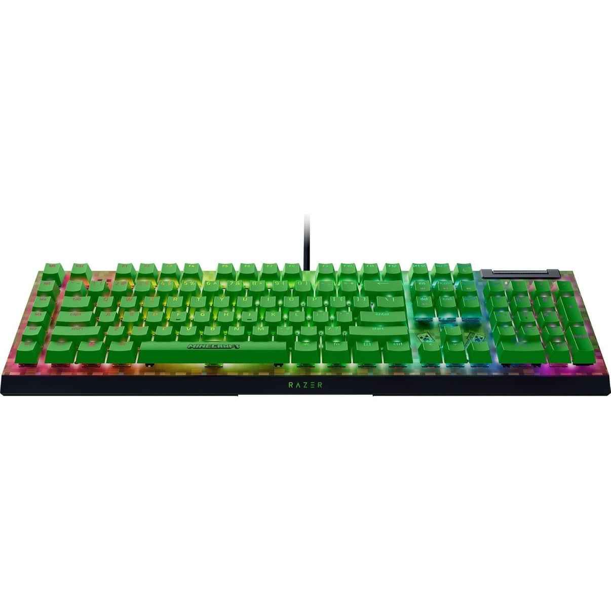 Razer BlackWidow V4 X Mechanical Keyboard Green Switches - Minecraft Edition