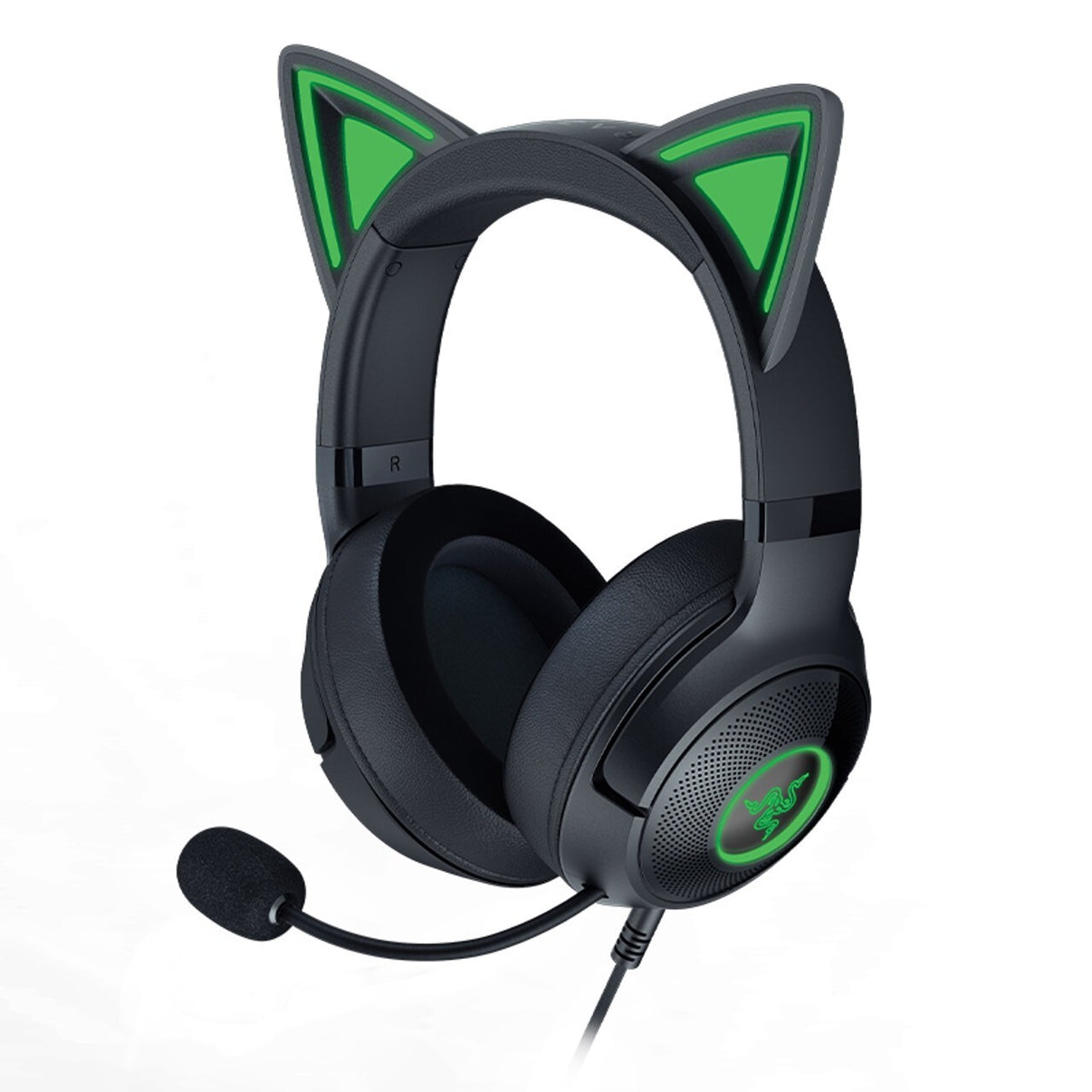 Razer Kraken Kitty V2 - USB Headset with RGB Kitty Ears - Black - RZ04-04730100
