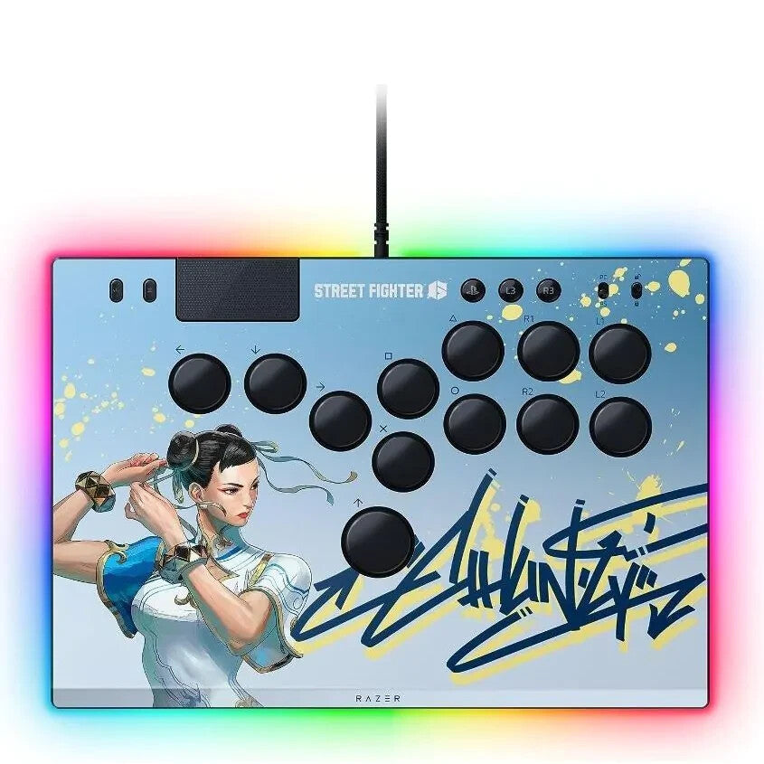Razer Kitsune All-Button Optical Arcade Controller for PS5 and PC - SF6 Chun-Li
