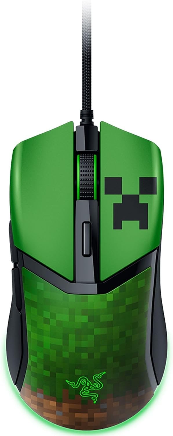 Razer Cobra Customizable Wired Gaming Mouse - Minecraft Edition