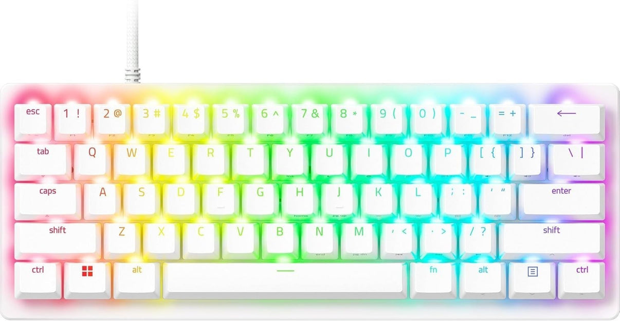Razer Huntsman V3 Pro Mini 60% Analog Optical Esports Keyboard-White Edition