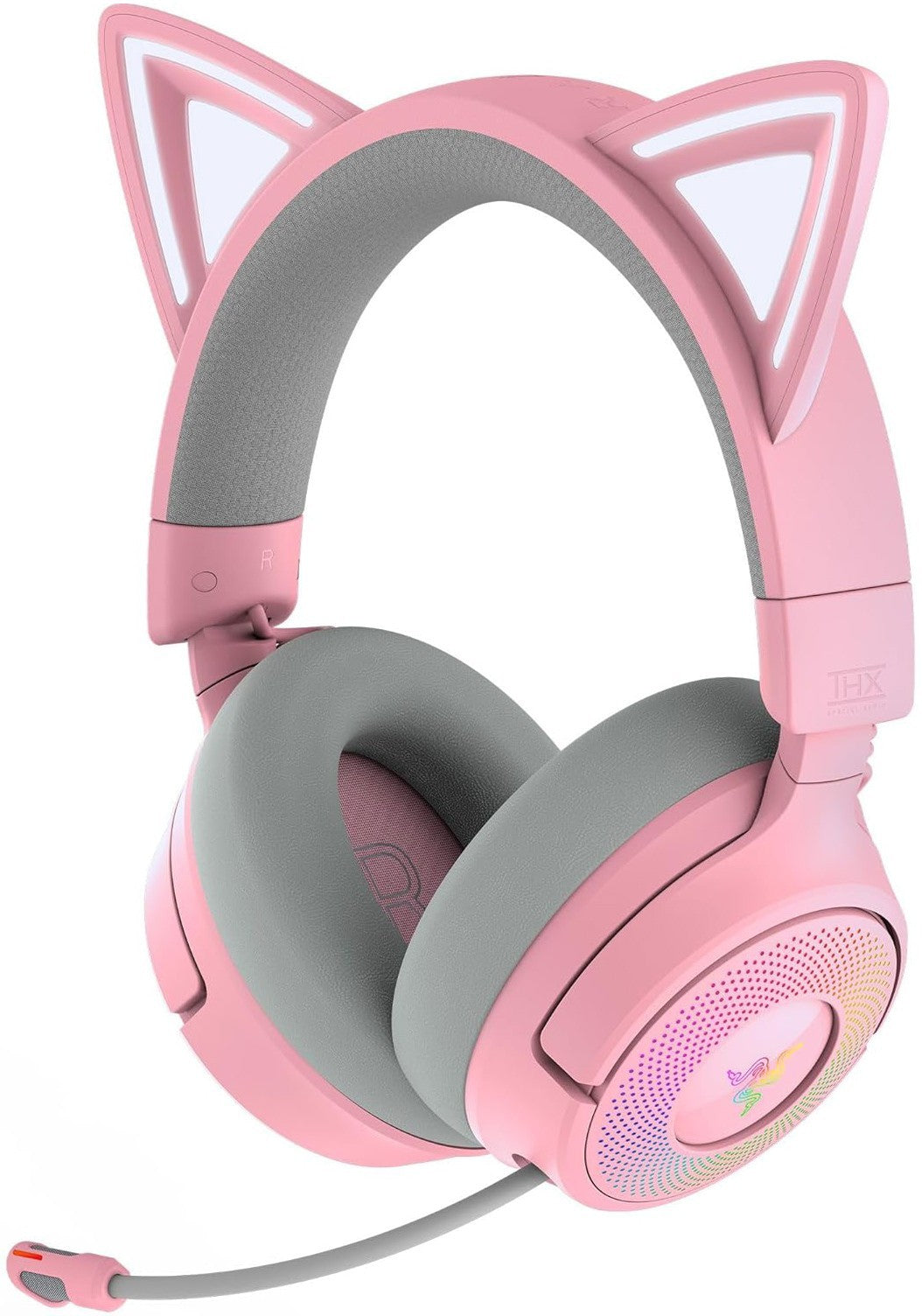 Razer Kraken Kitty V3 Pro Wireless RGB Headset with Kitty Ears - Quartz Edition
