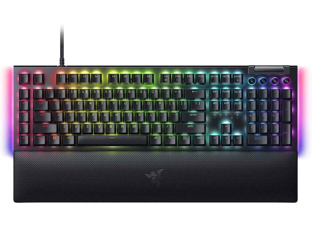 Razer Blackwidow V4 Mechanical Gaming Keyboard - Yellow Switch - RZ03-04691800